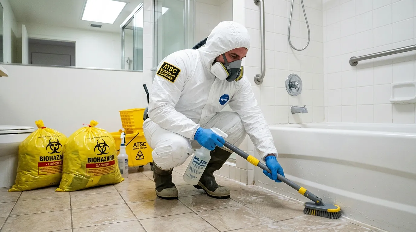 Decontamination equipment deployed for Blood Cleanup in Plaistow